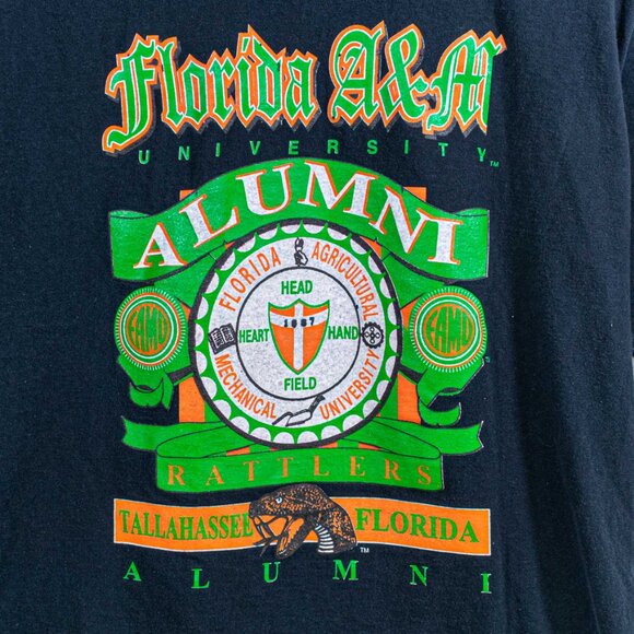 Florida A&M University Alumni Crest T-Shirt FAMU HBCU Medium Y2K Streetwear - Picture 3 of 7